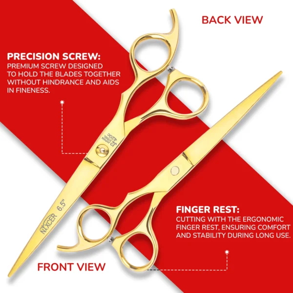 Key Screw Professional Hairdressing Scissors Gold