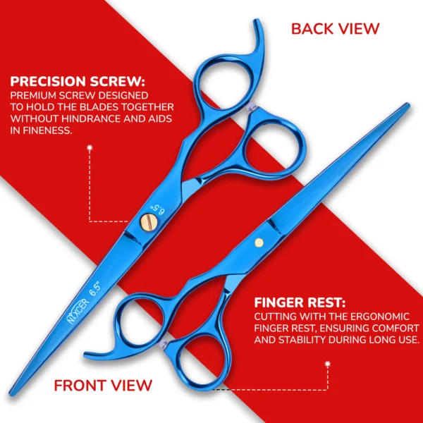 Moose Screw Professional Hairdressing Scissors Blue