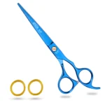 6.5 inches Barber Hair Cutting Scissors Japanese Steel – Blue