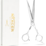 NIXCER Signature Sharp Series ARC Hair Cutting Shears (6.25-inches) – Silver