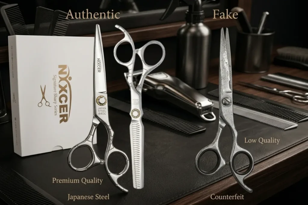 Japanese steel razor edge scissors