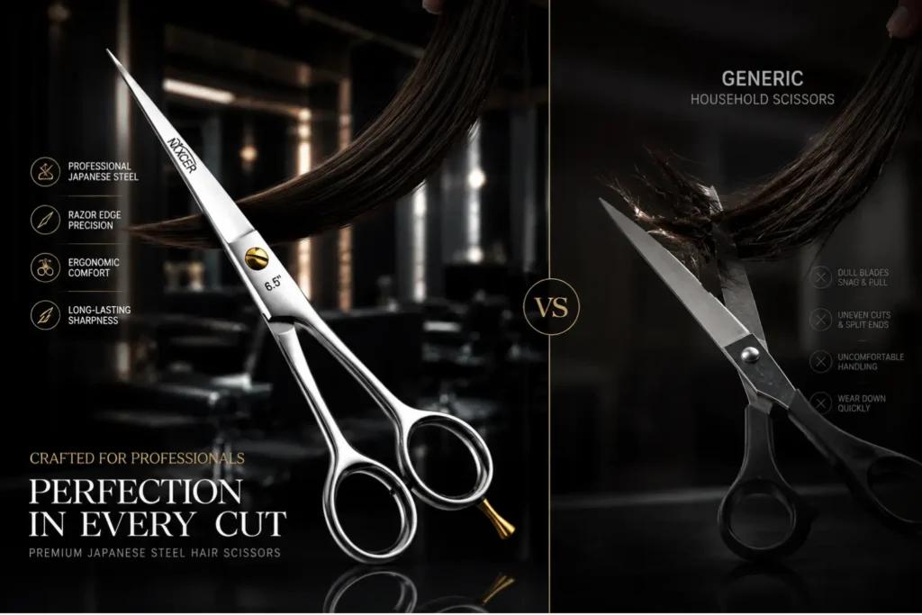 Japanese steel razor edge scissors