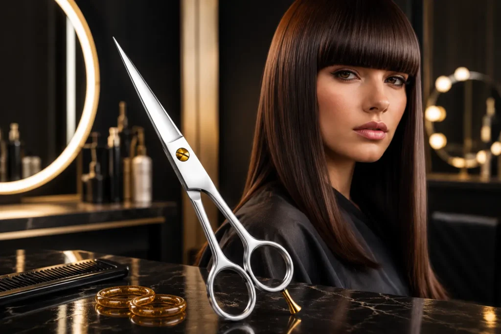 Japanese steel razor edge scissors