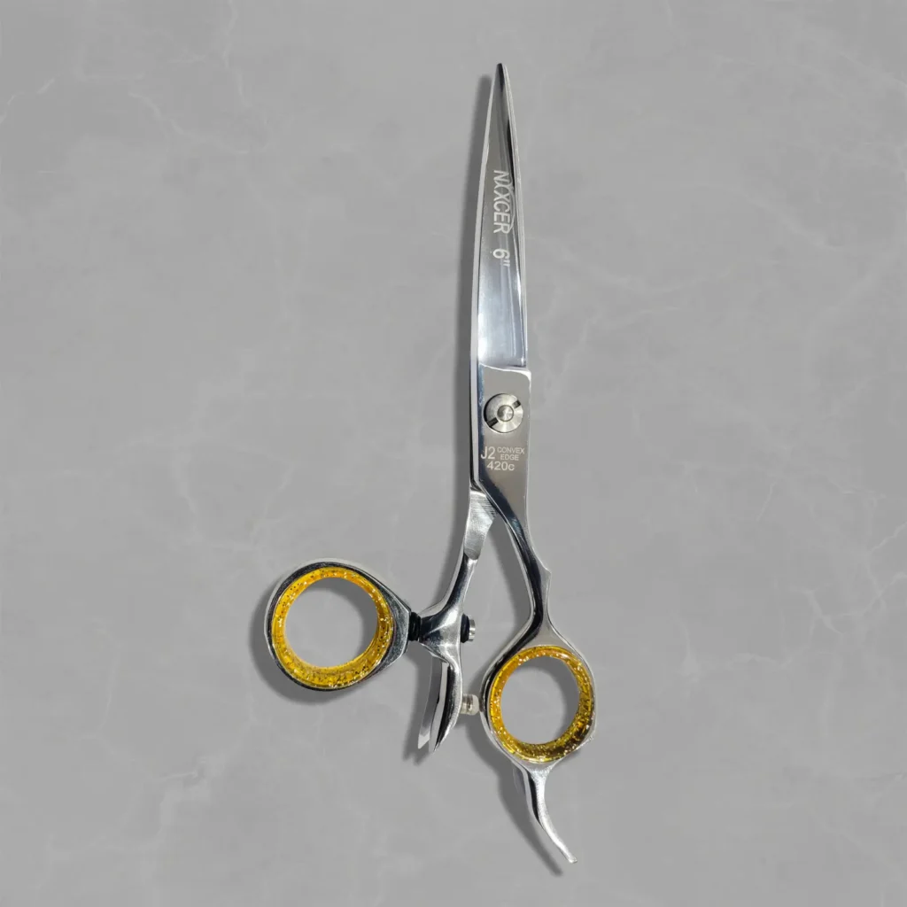 NIXCER PROFESSIONAL SERIES BROAD BLADE RAZOR EDGE HAIR CUTTING SCISSORS 6.25"